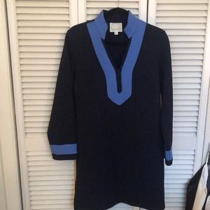 Sail two Sable heavy cotton dress with a herringbone detail